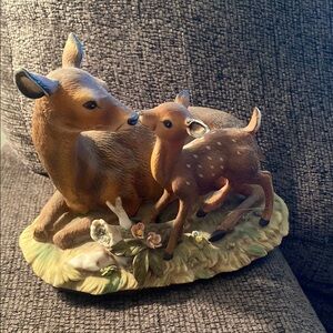 Charming Deer Figurine with fawn